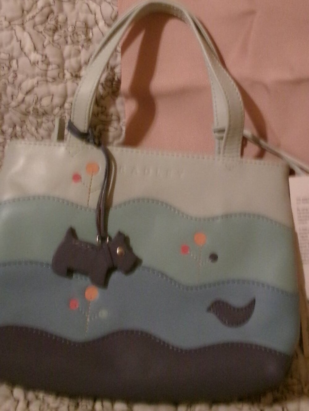 NWT Discontinued Radley London Child Line Leather Handbag